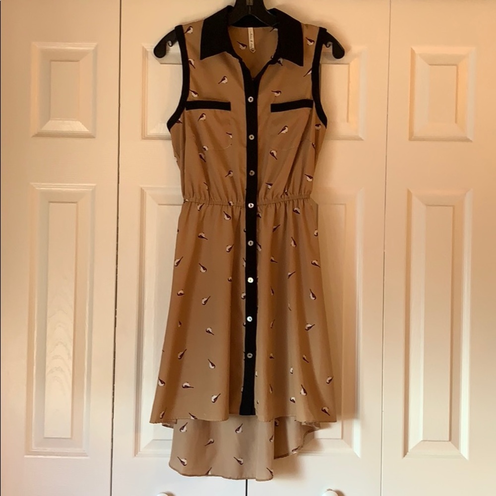 Cute Business Casual High-Low Dress